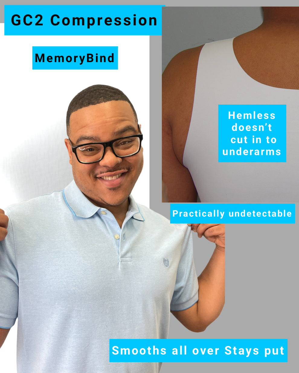 Memory Bind, Full compression Tank-Smooth abs and gynecomastia – GC2 ...